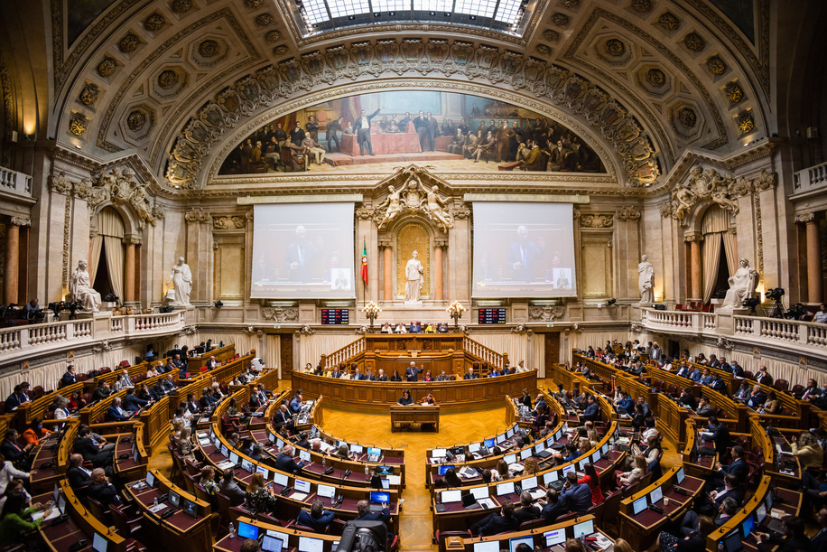 A general view of the Assembly of the Republic during the general policy debate.