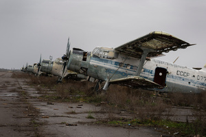 Several damaged aircraft were seen in the Kherson airport. Kherson airport was left with wreckage after Ukrainian troops attacked the base of the Russian forces during their occupation of the area. The Russian troops have fled and abandoned this strategic location.