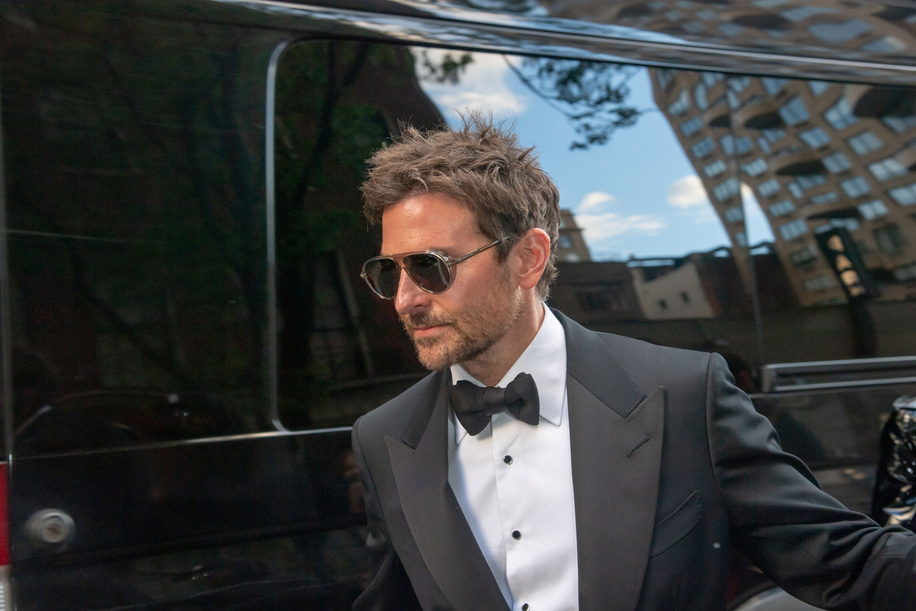NEW YORK, NEW YORK - MAY 01: Bradley Cooper departs The Pierre Hotel for 2023 Met Gala on May 01, 2023 in New York City.