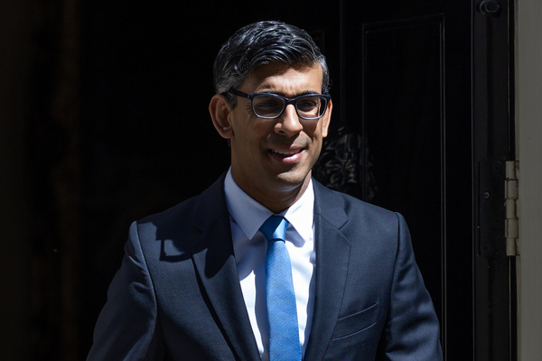 Prime Minister Rishi Sunak leaves 10 Downing Street for Parliament to take Prime Minister’s Questions in London.