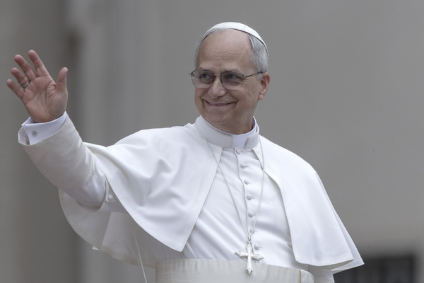 Pope Leo XIV leads his first weekly general audience in St. Peter's Square.