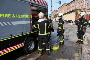 Firefighters work at the site of a Russian drone strike amidst Russia's attack. Russia carried out "massive" drone attacks on Ukraine's capital and port city of Odesa killing one person and hitting a maternity hospital, Ukrainian officials said, and called for further sanctions.