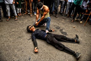 A stunt with knife and Sword is performed during Ashura, the 10th day of Muharram in the Islamic calendar. Muharram is the first month of the Islamic calendar & Ashura is the tenth day of the month of Muharram, which commemorates the martyrdom of Imam Hussain, the grandson of Prophet Muhammad (PBUH), during the battle of Karbala. It is part of Mourning for Shia Muslims and a day of fasting for Sunni Muslims that is observed all over the World.