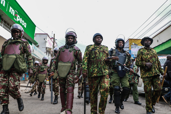 Police patrol the streets ahead of Saba Saba demonstrations in Nakuru. Saba Saba Day (7/7) is commemorated annually on July 7 to mark the 1990 pro-democracy protests that demanded an end to one-party rule under President Daniel arap Moi and a return to multi-party democracy. This year’s commemorations come amid growing public outcry over extrajudicial killings, enforced disappearances, and a crackdown on dissent in Kenya.