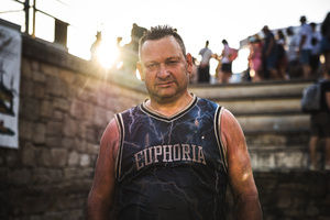 An Aloitador man poses for a photo after finishing the first day of the Rapa das Bestas celebration. “A Rapa Das Bestas" is an ancient Galician festival (dating back to the 15th century) held in the first days of July. It consists of capturing wild horses in the wild, leading them to a curro (enclosed enclosure) and cutting their manes to deworm and care for them. It is a ritual of strength and tradition that symbolizes the coexistence between man and nature celebrated primarily in Sabucedo.