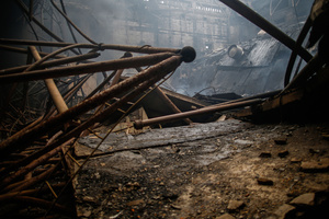Nepalís Federal Parliament is burnt after the Gen Z protests in Kathmandu, Nepal, on Wednesday, September 10, 2025, the third day of an army-imposed curfew. The demonstrations, sparked by anger over corruption, the social media ban, and the killing of more than 19 youths, led to the resignation of Prime Minister K.P. Sharma Oli. The country remains under army control amid escalating unrest.