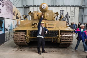 Tiger 131 and the spectators of Tiger Day. The Tank Museum's Tiger Day is a biannually event at Bovington camp showcasing German Tiger 131, the only operational Tiger I tank in the world, it also features other World War II-era tanks including M4A2E8 Sherman "Fury", M3 Grant and the British Churchill tank. The event included a reenactment of the Battle of "Capture the Tiger", demonstrating how the Tiger 131 was captured on 24th April 1943 in Tunisia by 42nd Battalion Royal Armored Corps and 2nd Sherwood Foresters.