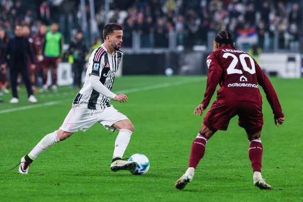 Edon Zhegrova of Juventus FC seen in action during Serie A 2025/26 football match between Juventus FC and Torino FC at Allianz Stadium. Final score Juventus 0 : 0 Torino