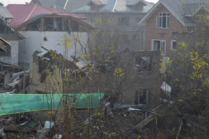 The wreckage of the Nowgam police station in Srinagar after an explosion. Nine people were killed and 32 others were injured in a major explosion inside a Police Station. Explosives reportedly detonated during a forensic investigation as part of a probe into an earlier blast in India’s capital, New Delhi, that killed 13 people and injured dozens.