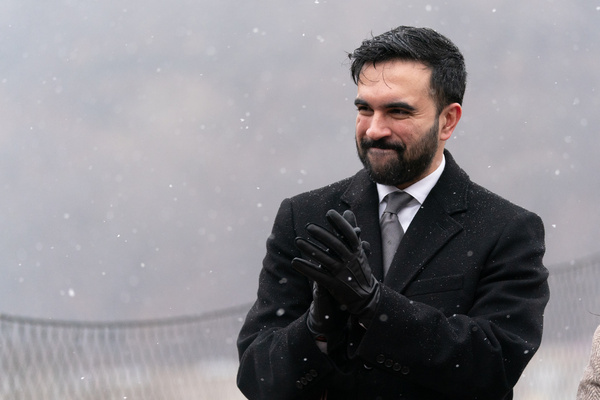 New York City Mayor Zohran Mamdani applauds Tricia Shimamura after her first speech as Commissioner of the New York City Department of Parks & Recreation at Highbridge Park in New York, New York, USA on Saturday, 17 January 2026.