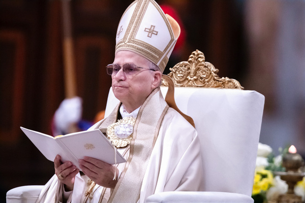 Pope Leo XIV presides over the celebration of the second Vespers on the solemnity of the conversion of Saint Paul, in the Basilica of Saint Paul Outside the Walls in Rome.