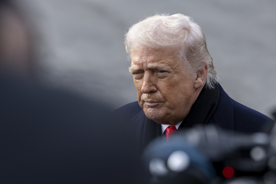 U.S. President Donald Trump speaks to members of the press before boarding Marine One on the South Lawn of the White House as he departs for Palm Beach, Florida. Trump is traveling to attend a dedication ceremony to rename a portion of Southern Boulevard before remaining at his Mar-a-Lago property for the holiday weekend.
Trump is traveling to attend a dedication ceremony to rename a portion of Southern Boulevard before remaining at his Mar-a-Lago property for the holiday weekend.