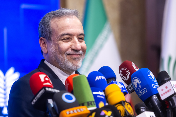 Abbas Araghchi Iran’s Foreign Ministry seen during his weekly press conference.