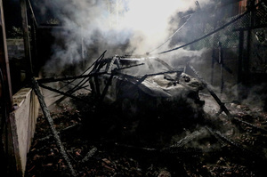A car is charred after an attack by Jewish settlers on the village of Deir al-Hatab, east of Nablus in the West Bank. Israeli settlers from Elon Moreh carried out attacks in several Palestinian villages, including Deir al-Hatab, following the funeral of 18-year-old Yehuda Sherman. Israeli police said Sherman died in a car collision with a Palestinian vehicle and are investigating whether it was deliberate or an accident. After the funeral, settlers set fire to homes and vehicles and spray-painted “revenge” in Hebrew, leaving at least 10 Palestinians injured, including one man shot and a woman treated for smoke inhalation.