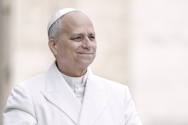 Pope Leo XIV arrives for his weekly general audience in St. Peter's square at the Vatican.