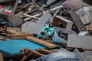 The remains of a toy seen amid rubble in Beirut’s southern suburbs, known as Dahieyh, pictured during a 10-day ceasefire between Israel and Hezbollah. Many displaced people used the opportunity to check on their homes. After a 10-day ceasefire declared on April 16, 2026, displaced families in Lebanon began returning to assess widespread destruction from weeks of fighting that killed over 2,400 people. Many homes, hospitals, and key infrastructure were damaged, while more than one million people remain displaced. Despite the pause, access to some areas is restricted, and fears persist that fighting could resume.