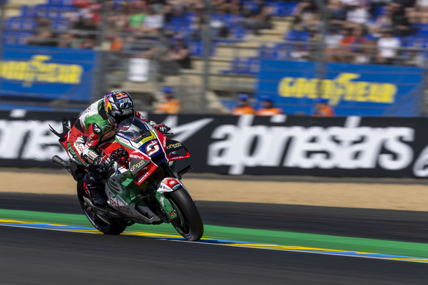 Number 5 Castrol Honda LCR rider Johann Zarco during Free Practice 1 at the 2026 Michelin Grand Prix of France.