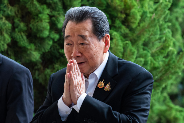 Dhanin Chearavanont, an advisory chairman of Charoen Pokphand Group (CP Group), seen during the Thailand's top business leaders meeting held by Thailand government to boost national competitiveness at the government house in Bangkok.