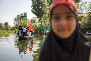 Kashmiri Shia Muslims recite nohas (elegiac poems) aboard traditional boats during a Muharram procession on Dal Lake, commemorating the martyrdom of Imam Hussain and his companions in the Battle of Karbala. Muharram is the first month of the Islamic calendar. Shia Muslims observe Muharram as a period of mourning to commemorate the martyrdom of Imam Hussain, the grandson of Prophet Muhammad. Imam Hussain was martyred on the 10th day of Muharram, during the historic Battle of Karbala in 680 CE.