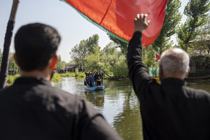 Kashmiri Shia Muslims recite nohas (elegiac poems) aboard traditional boats during a Muharram procession on Dal Lake, commemorating the martyrdom of Imam Hussain and his companions in the Battle of Karbala. Muharram is the first month of the Islamic calendar. Shia Muslims observe Muharram as a period of mourning to commemorate the martyrdom of Imam Hussain, the grandson of Prophet Muhammad. Imam Hussain was martyred on the 10th day of Muharram, during the historic Battle of Karbala in 680 CE.
