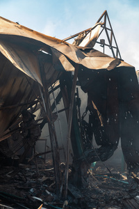 A section of the Pochaina book market seen destroyed following a Russian military attack. On the night of August 16, 2026, a massive Russian air strike on Kyiv caused severe destruction and a large-scale fire at the "Pochaina" book market (formerly known as Petrivka) in the Obolon district. The enemy attack completely burned down several rows of trading pavilions containing books and stationery just ahead of the new school year. Emergency response teams worked at the scene to extinguish the blaze, which spread across a vast area. According to preliminary reports from city authorities, at least three people were injured as a result of the overnight attack. The destroyed marketplace had operated in the capital for nearly 30 years and stood as one of the largest hubs for book trade in Ukraine.