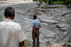 Nuwakot district is almost entirely cutoff and paralyzed after catastrophic flash floods, triggered by upstream glacier collapse, annihilated infrastructure, including this crucial asphalt road section, in Trishuli. The widespread erosion and massive surge of mud have fundamentally altered the landscape and severed critical connectivity, isolating survivors across the devastated district and making a mockery of any recovery timeline as thousands face displacement.