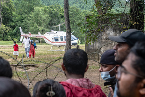 A Miracle Amid Disaster: Nine days after devastating flash floods and mudslides struck Nepal, rescue teams successfully pulled two workers alive from a flooded tunnel at the Upper Trishuli 3A Hydropower Project. Nepal Army personnel at Birendra Military Hospital in Kathmandu prepare to receive survivors Sanjay Sah (30) and Kabir Maharjan (45), who survived against all odds underground.