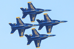 The fighter jets of Blue Angels perform over the skies of San Francisco. Crowds gather along the waterfront to watch the San Francisco Fleet Week Air Show as aircraft, including the U.S. Navy Blue Angels, performed in the skies over the city. The annual event is part of San Francisco Fleet Week, which celebrates the U.S. military and honors the men and women serving in the armed forces.