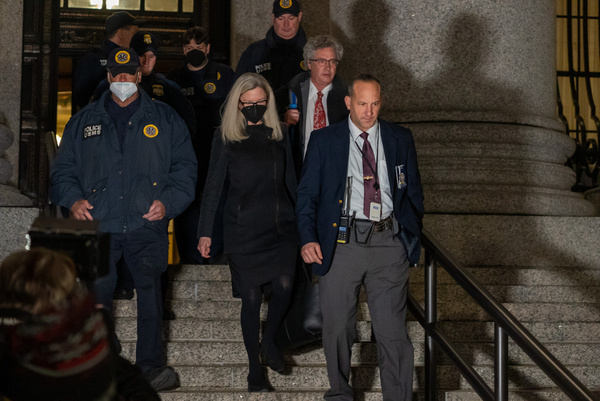 Defense attorneys Jeffrey Pagliuca and Laura Menninger seen leaving the federal court in New York City. 
Ghislaine Maxwell was found guilty on five of six criminal counts and faces potentially decades in prison for her involvement with alleged child sex trafficker Jeffrey Epstein.