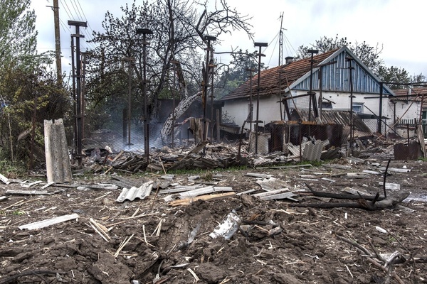 A house destroyed by BM-21 GRAD rocket in Poltavka village recently retaken by Ukrainian army, 3km away from the frontline. Poltavka is a village east of Zaporizhia city in Huliaipole district, Zaporizhia region, was occupied by Russian army and recently retaken by Ukrainian army.
Zaporizhia region has been a focus of Russian attacks since the beginning of the Battle for Donbas, and serves as a gateway to inner Ukraine. Russia invaded Ukraine on 24 February 2022, triggering the largest military attack in Europe since World War II.