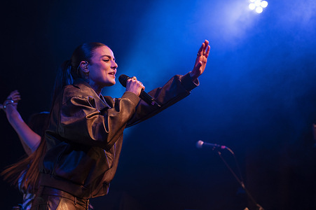 Lucía de la Puerta performs during her performance festival INVERFEST at the Sala Galileo on March 28, 2026, in Madrid, Spain
