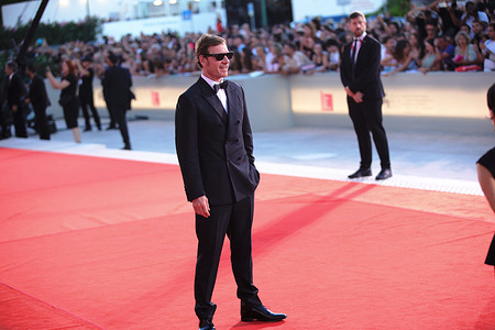 German irish actor Michael Fassbender attends the red carpet of the film "The Echo Chamber" at the 83rd Venice International Film Festival at the Sala Grande. The "Filming Italy Venice Award" delegation, with 80 international and national guests, will also walk this carpet afterward.