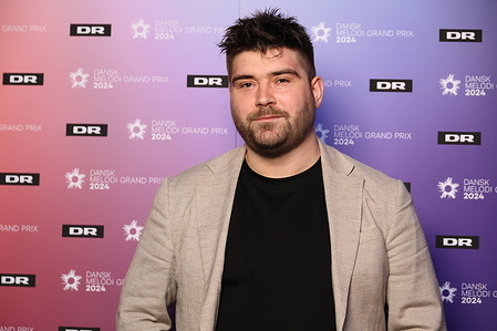 Janus Wiberg prior to Dansk Melodi Grand Prix 2024. He will be performing the song ’I Need Your Love’ which is track number 7.