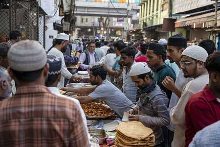 Vendors sell freshly prepared food items along a busy roadside as people gather ahead of iftar, just before breaking their fast at sunset. Ramadan is the ninth month of the Islamic calendar, observed by Muslims worldwide as a period of fasting, prayer, reflection and community. From dawn until sunset, believers abstain from food and drink, focusing on spiritual growth, self-discipline and acts of charity. The holy month also encourages compassion, generosity and unity, as families and communities come together for prayers and to break their fast at iftar.