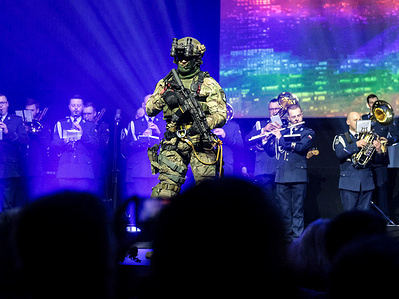Central Counter-Terrorist Police Unit "BOA" present their equipment during the International POLSECURE Trade Fair in Kielce Expo. PolSecure is the biggest event in Poland’s public safety sector, organized with the support of the National Police Headquarters as well as uniformed services and key institutions.