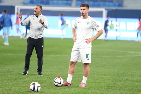 Rifat Zhemaletdinov (10) of Akhmat seen in action during the 4nd round of Group A of the Russian Cup football match between Zenit Saint Petersburg and Akhmat Grozny at Gazprom Arena. Final score Zenit 2 : 1 Akhmat.
