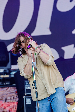 Brett Emmons of the Glorious Sons performs during Rockin' Thunder at the Exhibition Grounds Racetrack.
