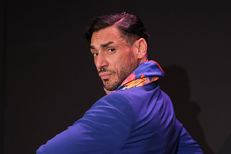 Dancer Amador Rojas poses during the presentation of the show "Authentic Flamenco" at the Teatro Real in Madrid.
