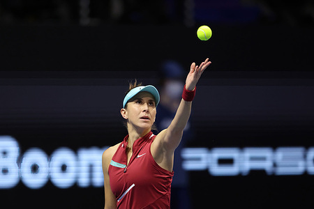 Belinda Bencic of Switzerland plays against Anett Kontaveit of Estonia during the St. Petersburg Ladies Trophy 2022 tennis tournament.
Final score:
(Belinda Bencic 0-2 Anett Kontaveit)
