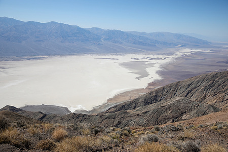Badwater basin in Death Valley National Park, California, USA, is pictured.