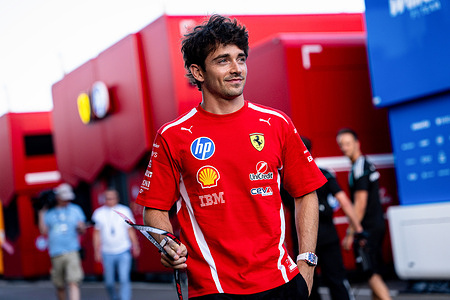 Charles Leclerc (MCO) (Scuderia Ferrari HP) in the paddock of the Formula 1 Lenovo Austrian Grand Prix 2026 at the Red Bull Ring.