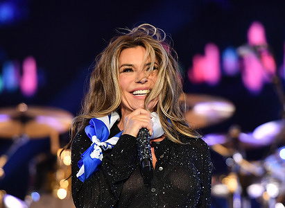 Shania Twain performs at the Festival d'été de Québec in Quebec City.