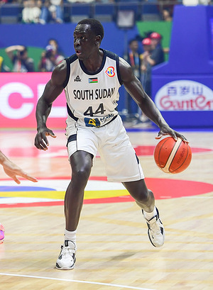 Sunday Dech of South Sudan men basketball team seen in action during the FIBA Men's Basketball World Cup 2023 match between South Sudan and Puerto Rico at the Araneta Coliseum. Final score; Puerto Rico 101:96 South Sudan.