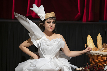 The singer Maui de Utrera seen during the presentation of the album 2 "Cariño, pásame el pan" at the Flamenco Theater of Madrid.