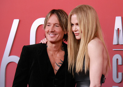 Keith Urban and Nicole Kidman attend the 60th Academy of Country Music Awards at Omni Frisco Hotel at The Star.