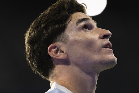 Julian Alvarez of Argentina looks on during the South American FIFA World Cup 2026 Qualifier match between Argentina and Peru at Estadio Alberto J. Armando. Final scores; Argentina 1-0 Peru.