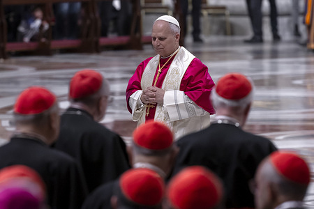 Pope Leo XIV leads a Prayer Vigil for Peace in the world at St. Peter's Basilica.
