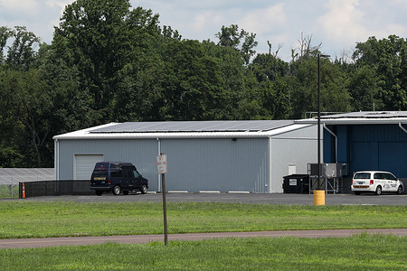 Roof-top solar panels are seen on a Central Columbia School District maintenance building. Central Columbia School District installed a combination ground-mount and rooftop 3.8 megawatt array with nearly 7,000 bifacial solar panels which is estimated to offset 90% of the school district's annual power consumption.