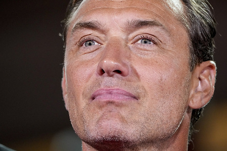 Jude Law attends a red carpet for the movie ‘The Order’ during the 81st Venice International Film Festival.