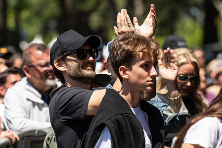 Tobey Maguire seen on Day 2 of BottleRock Napa Valley Music Festival at Napa Valley Expo.